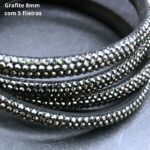 Meia Cana de Strass para Laços e Decoração