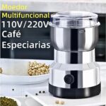 Moedor Multifuncional de Café, Grãos e Especiarias 4 Lâminas - Bivolt Aço Inox