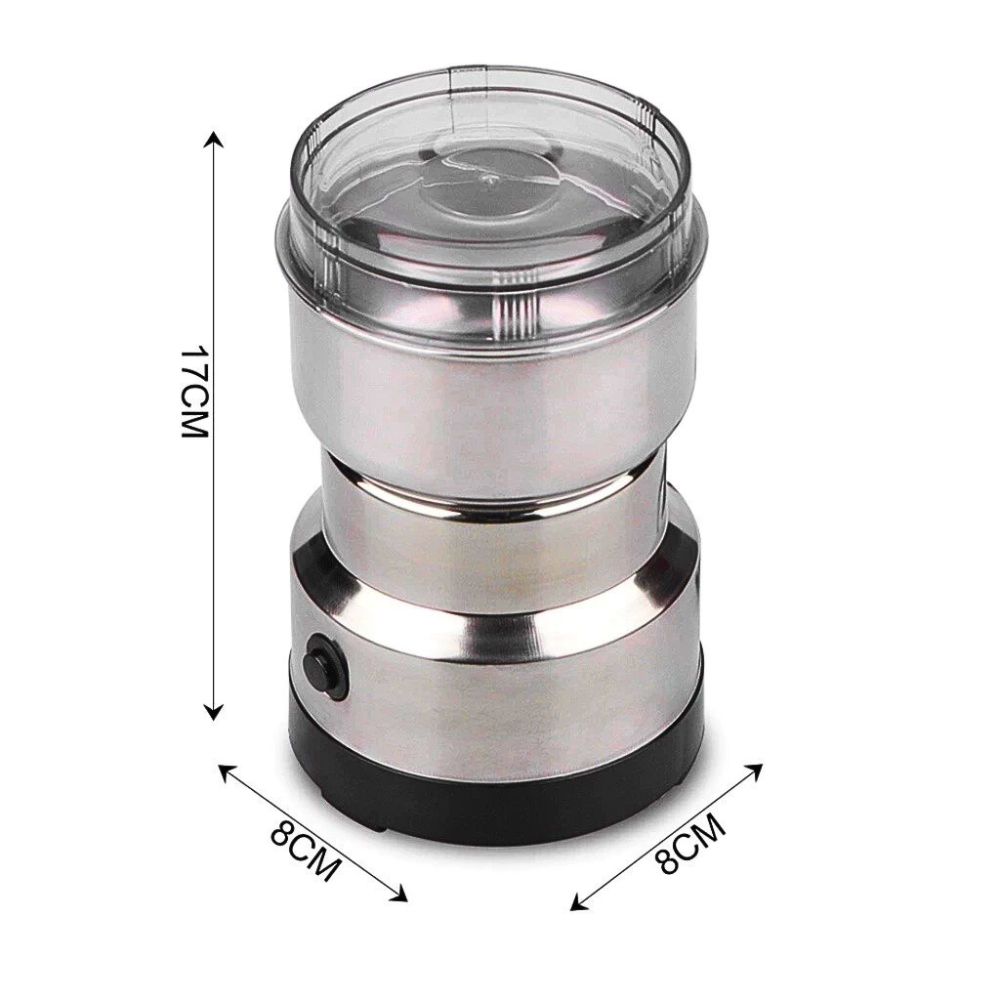 Moedor Multifuncional de Café, Grãos e Especiarias 4 Lâminas - Bivolt Aço Inox