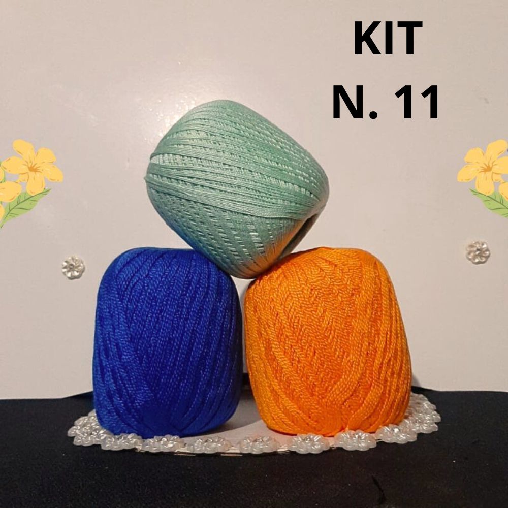 Super Oferta kit 3 Novelos Linha para Crochê