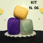 Super Oferta kit 3 Novelos Linha para Crochê