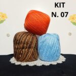 Super Oferta kit 3 Novelos Linha para Crochê