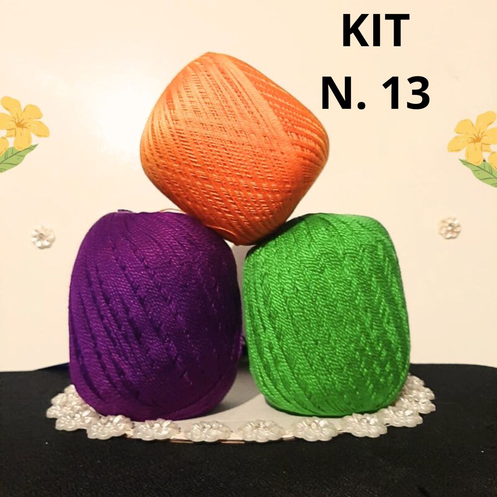 Super Oferta kit 3 Novelos Linha para Crochê