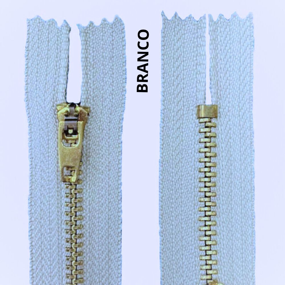 Zíper Metal 4cm Reforçado Fixo Trava Automática Und