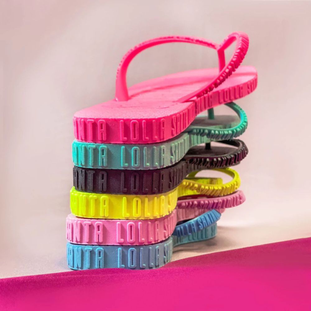 Chinelo Rasteira Neon Ponta Quadrada Verão Conforto