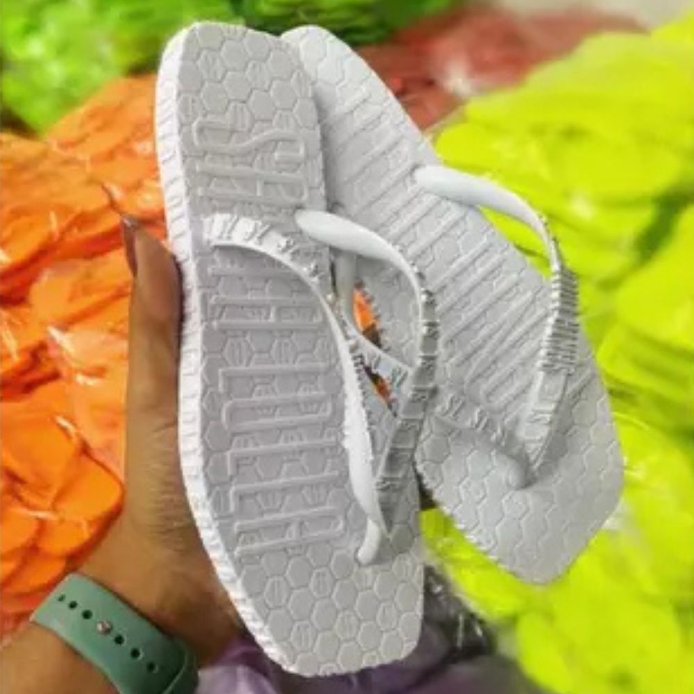 Chinelo Rasteira Neon Ponta Quadrada Verão Conforto