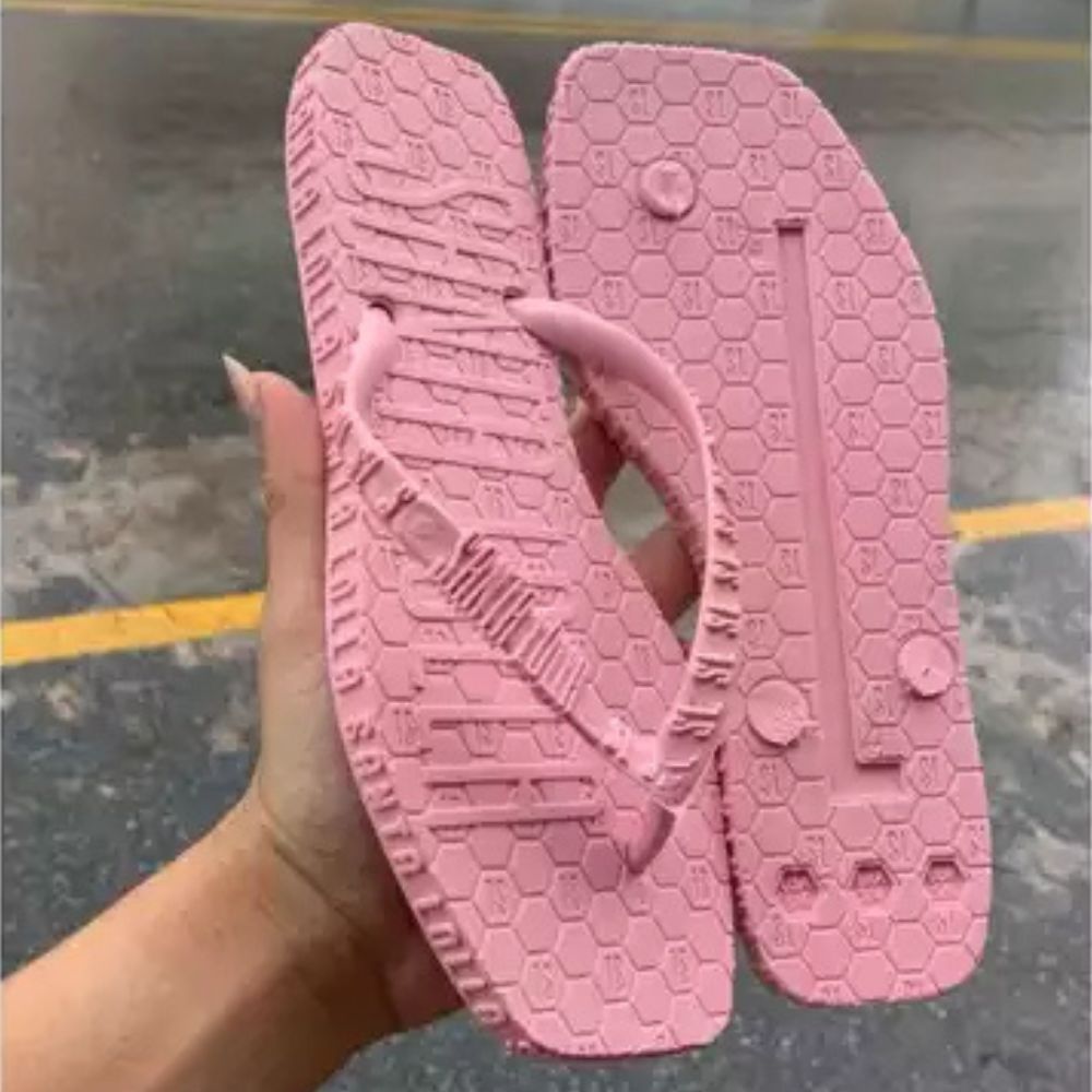 Chinelo Rasteira Neon Ponta Quadrada Verão Conforto