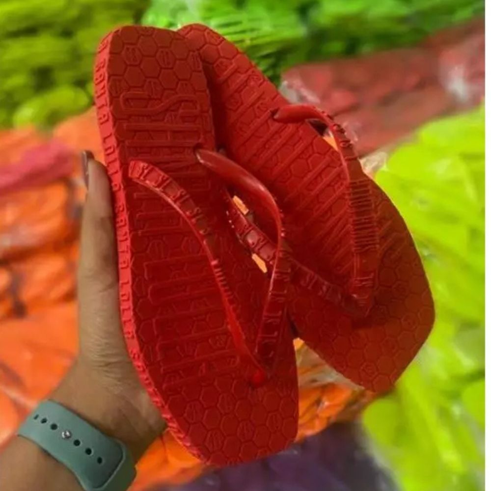 Chinelo Rasteira Neon Ponta Quadrada Verão Conforto