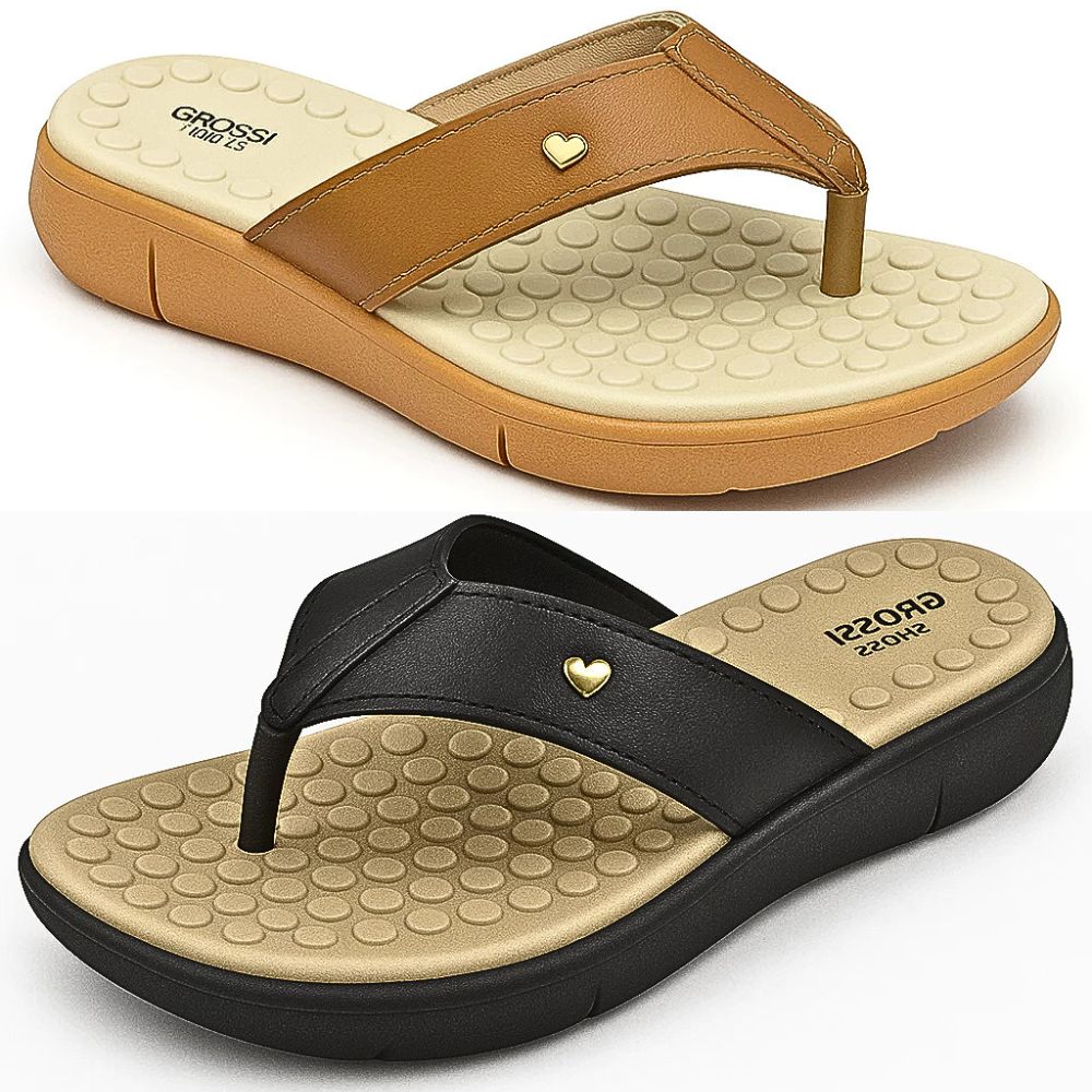 Kit 2 Chinelo Ortopédico Tamanco Massageador