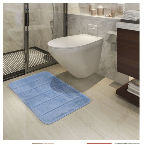 Tapete De Banheiro Soft Macio Secagem Rápida 60x40cm Tapete sala