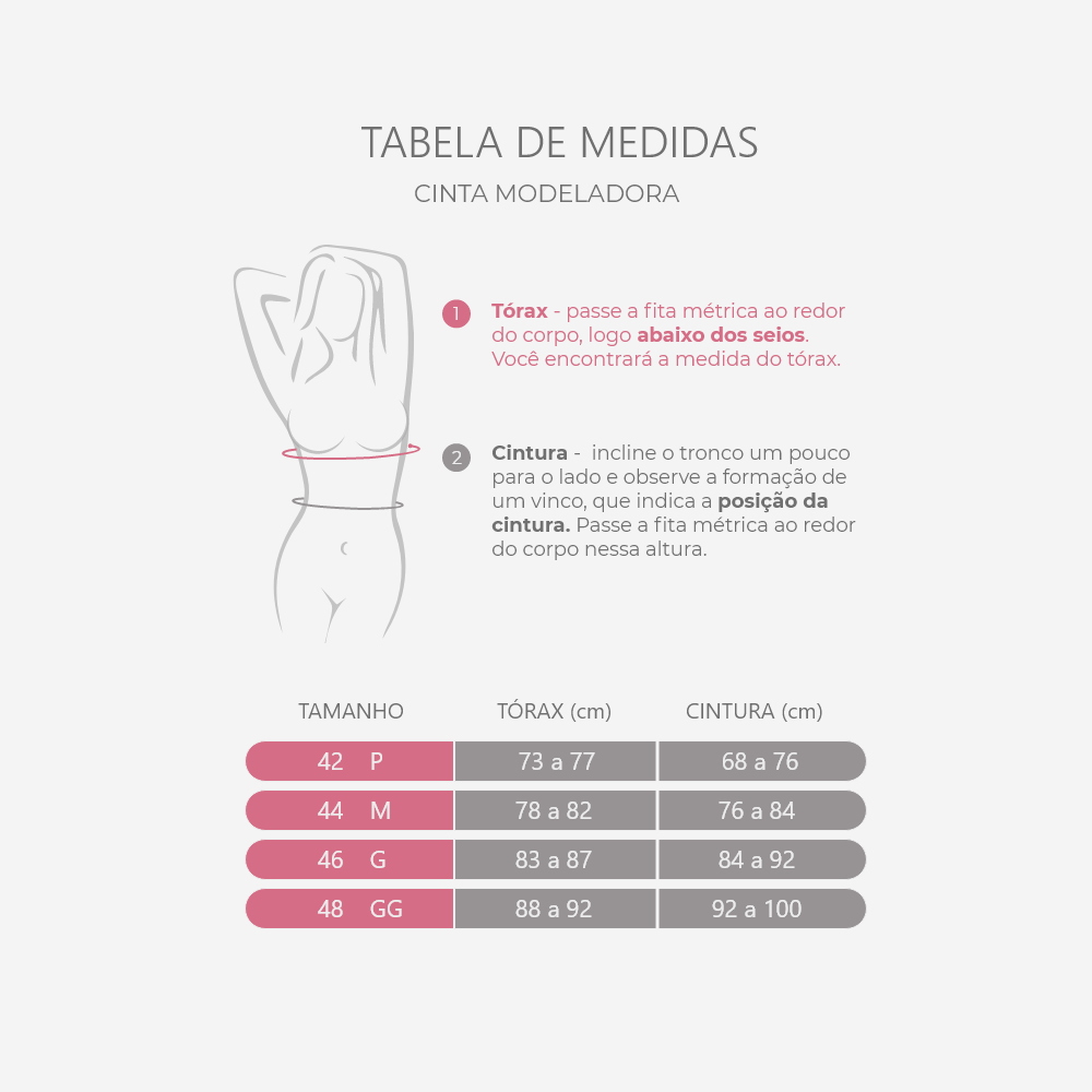 Cinta Modeladora Alta Compressão Anatomic