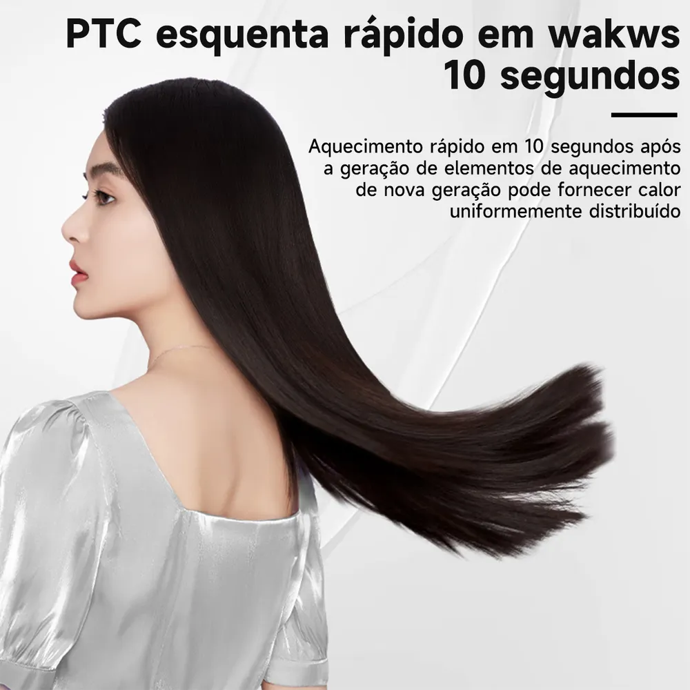 Chapinha Prancha Maimeite Profissional Bivolt Para Cabelo Modela E Alisa 220 °C Cor Preto