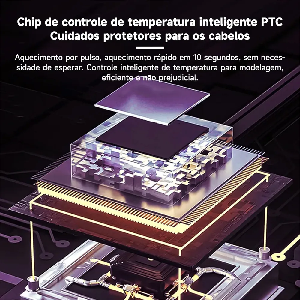 Chapinha Prancha Maimeite Profissional Bivolt Para Cabelo Modela E Alisa 220 °C Cor Preto