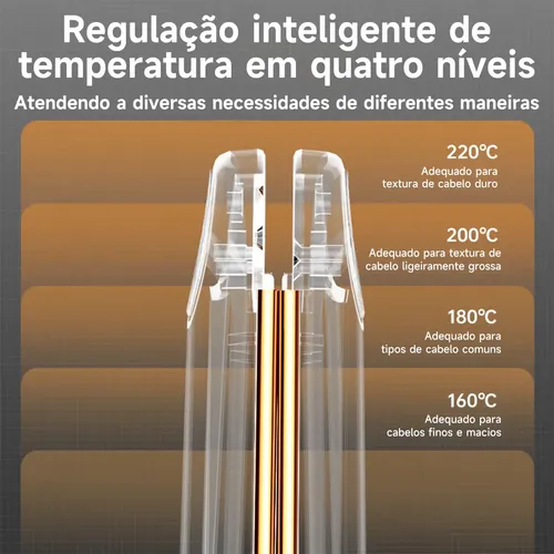 Chapinha Prancha Maimeite Profissional Bivolt Para Cabelo Modela E Alisa 220 °C Cor Preto