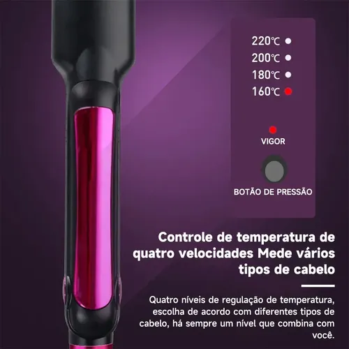 Chapinha Prancha Maimeite Profissional Bivolt Para Cabelo Modela E Alisa 220 °C Cor Preto