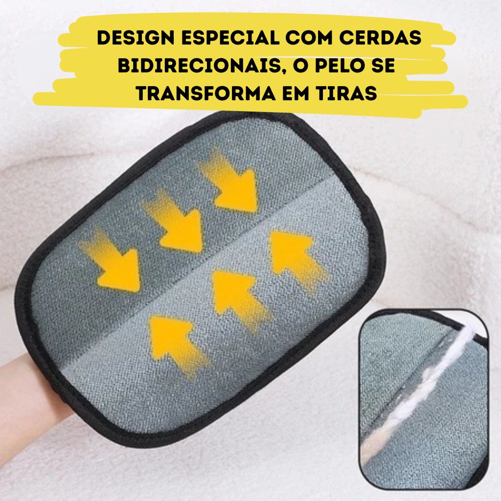 Luva Removedora de Pelos Instantânea – Reutilizável e Sem Esforço