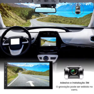 Câmera Automotiva Multimídia Full HD 1080p Gravação em Loop e Sensor de Colisão