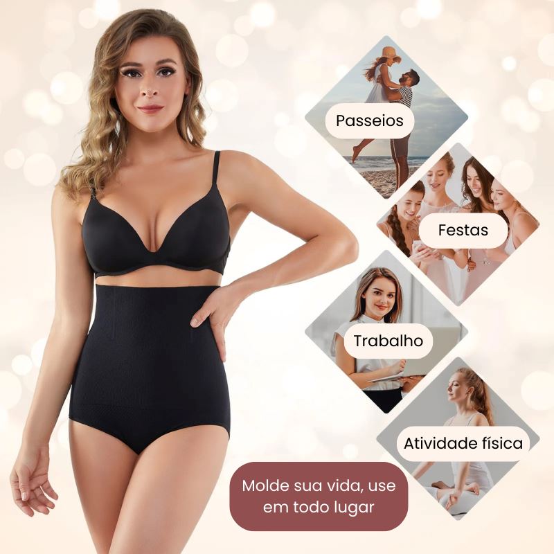 Cinta Modeladora Feminina - LuxeFit Confort