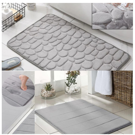 Tapete De Banheiro Soft Macio Secagem Rápida 60x40cm Tapete sala