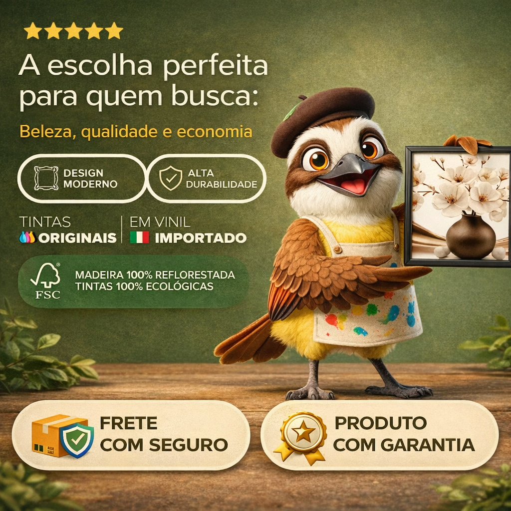 Quadros Decorativos Mosaico Leão Rei Nunca Foi Sorte Sempre Foi Deus 5 Peças Sala Quarto