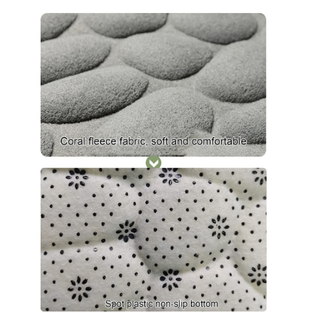 Tapete De Banheiro Soft Macio Secagem Rápida 60x40cm Tapete sala