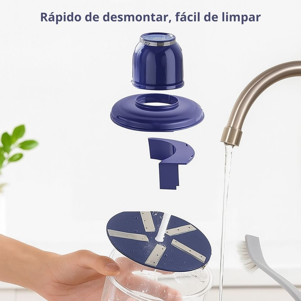 Descascador Elétrico de Alho e Frutas Automático